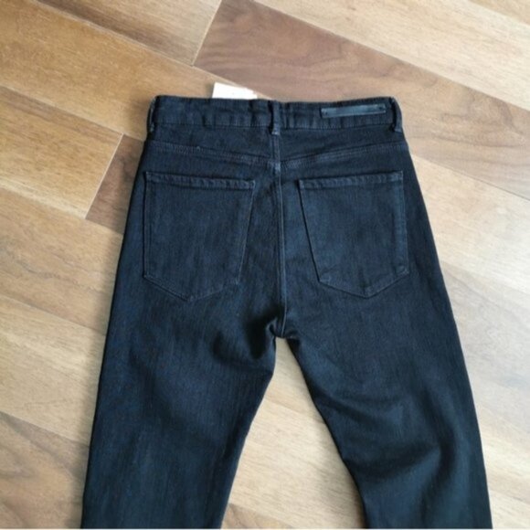 WT Zara black high rise striped skinny jeans - Picture 2 of 6